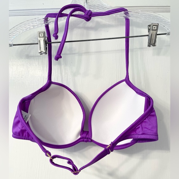 NEW Venus Purple Halter Light Push-up Bikini Top Size 36B/34C/32D - Picture 3 of 3